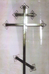 Крест намогильный металлический К 1-1
